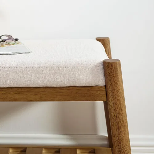 Miniatura 5 de Banco de entrada tapizado, banco de dormitorio para el extremo de la cama, banco de comedor con asiento acolchado para cocina, sala de estar, banco