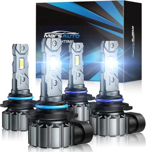 Miniatura 22 de Marsauto Bombillas antiniebla 9005 HB3 HB3U 9005XS 12 chips CSP, paquete de 2 M1 Blanco