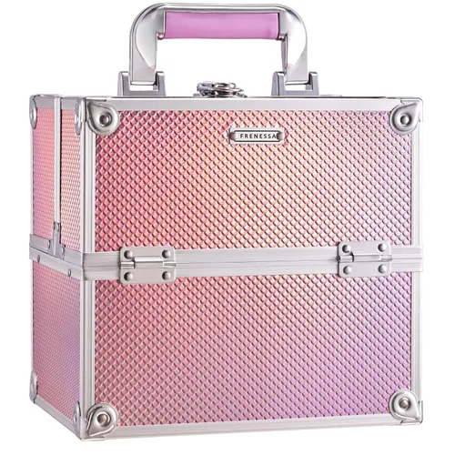 Frenessa Estuche de Maquillaje Caja de Maquillaje Organizador de Cosméticos Estuche Portátil de Artista de Maquillaje Estuche de Viaje Caja de