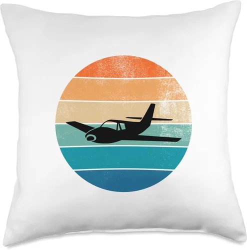 Miniatura 4 de Vintage Retro Airplane Gift Idea ulm Man Personalised Throw Pillow