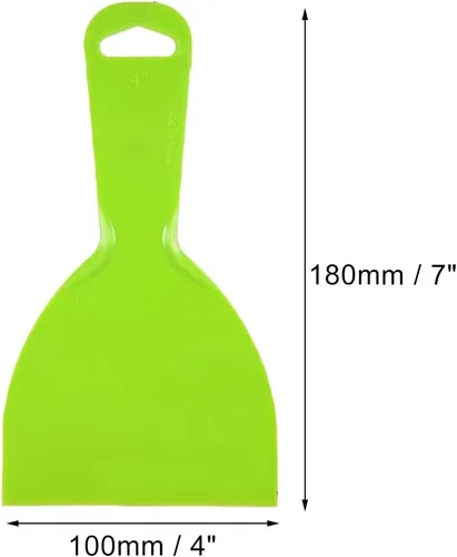 Miniatura 2 de 5 espátulas de masilla flexibles de plástico de 4 pulgadas, espátulas desechables de plástico flexible para spackling, cinta de yeso para pintura