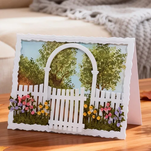 Miniatura 11 de Lapoo Troqueles geométricos para hacer tarjetas, duradero, troquelado de metal para álbum de recortes, álbum de fotos, tarjetas de papel decorativo