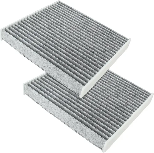Filtro de aire de cabina con carbón activado, paquete de 2 reemplazos CF12157 87139-0E040 compatible con Lexus ES250 ES300h ES350 NX250 NX350H