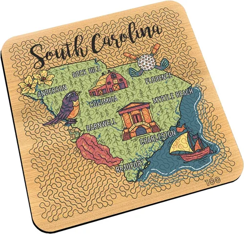 Miniatura 29 de Torched Mind Bending - Rompecabezas impreso en color con mapa del orgullo estatal (Texas) Rompecabezas duro para adultos 100 piezas Formas