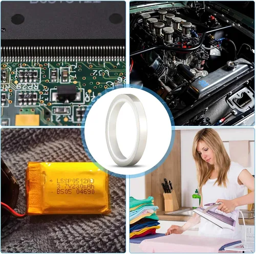 Miniatura 7 de Zonon Cinta térmica transparente de 108 pies para sublimación y transferencia de calor, resistente a altas temperaturas, ideal para placas