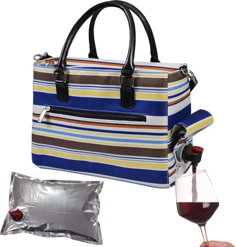Miniatura 9 de Primeware – Bolsa aislante para bebidas con bolsa de 3 litros Almacenamiento térmico caliente y frío Dispensador portátil para vino, cócteles