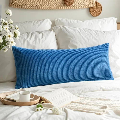 Miniatura 393 de Artscope Fundas de Almohada de Pana a Rayas Acogedoras Súper Suaves Decorativas Cuadradas Fundas de Cojín para Sofá Sillón Dormitorio Decoración
