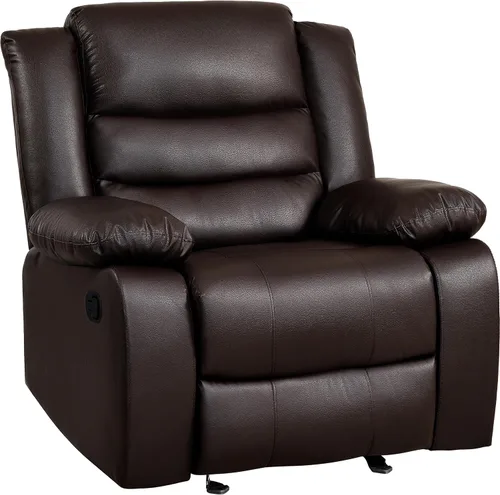 Miniatura 11 de PrimeZone Silla Reclinable Mecedora de Gran Tamaño - Cómoda Silla Reclinable Ancha Lazy Boy con Reposabrazos Acolchados, Sillas Reclinables Manuales