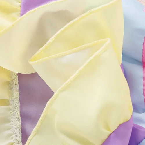 Miniatura 8 de Vestido de verano para niñas pequeñas, vestido de princesa sin mangas, cuello halter, tutú de playa, vestido de verano bohemio con tirantes