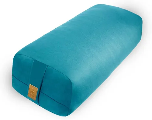 Miniatura 8 de Cojín de yoga de 26 x 10.5 x 5.5 pulgadas, cojín de meditación rectangular para masaje y apoyo de espalda, relleno de algodón transpirable, funda