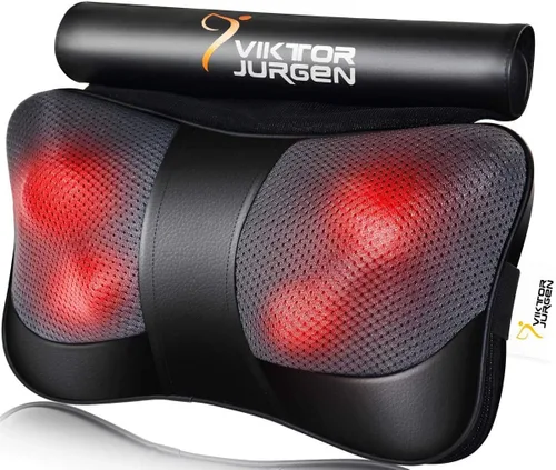 Miniatura 11 de VIKTOR JURGEN Masajeador de espalda y cuello con calor, almohada de masaje regalos para el día de la madre y el día del padre, masajeador eléctrico