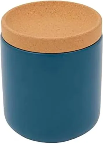 Kamenstein Ajo transpirable de cerámica y corcho para permitir el flujo de aire para mayor frescura, tapa de corcho apilable que ahorra espacio,