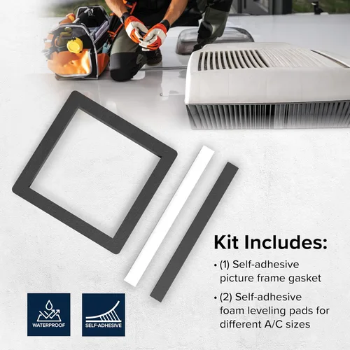 Miniatura 3 de Camco 25071 14" x 14" Aire acondicionado universal para techo Juego de Juntas