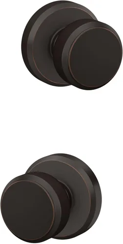 Miniatura 61 de SCHLAGE F51A BWE 622 - Pomo de puerta Bowery, cerradura de entrada con llave, color negro mate Mate negro
