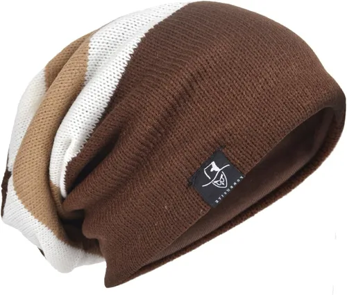 Miniatura 6 de Gorro de punto holgado con calavera de gran tamaño para hombre tipo skullcap