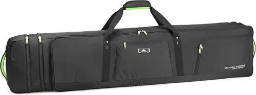 High Sierra Combo de esquí/snowboard con ruedas, negro/rallado, talla única