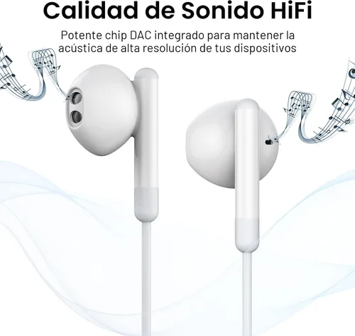 Miniatura 7 de Auriculares USB C para iPhone 17 16 15 Pro Max Plus iPad Pro USB C Auriculares con micrófono Control de volumen USB C Auriculares con cable USB Tipo