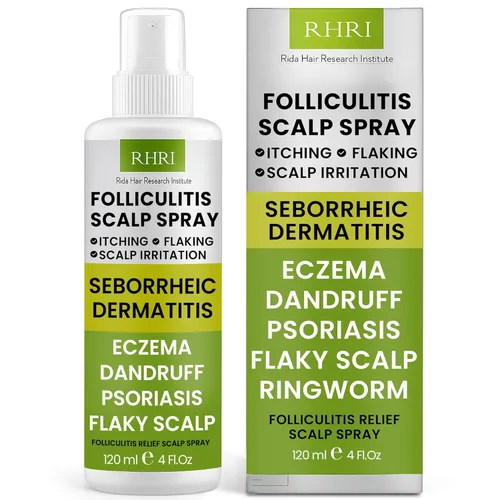 Spray para el cuero cabelludo para foliculitis | Tratamiento de la caspa para la psoriasis y la foliculitis | Fórmula de tratamiento antifúngico y