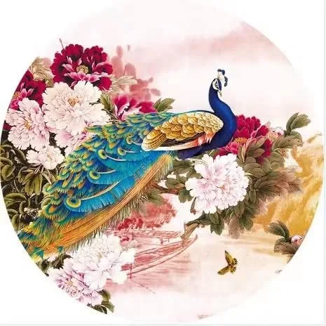 Miniatura 2 de Bestage Sombrilla de seda de bambú hecha a mano de 33 pulgadas con aceite de seda de bambú para arte chino japonés clásico sombrilla de baile