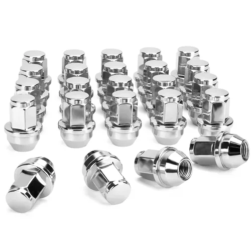Miniatura 9 de M12x1.5 Tuercas de rueda, tuerca de rueda de asiento de bellota grande de una pieza OEM de fábrica de repuesto para Ford Escape 2001-2025, Ford