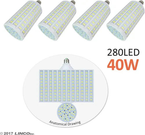 Miniatura 2 de LINCO Lincostore Flora X LED 1120 Luz de fotografía súper brillante para fotografía, película y estudio de vídeo kit de iluminación AM180