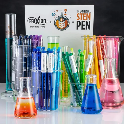 Miniatura 3 de Pilot FriXion Clicker - Bolígrafos de gel borrables, punta gruesa (0.039 pulgadas), tinta azul, paquete de 12 bolígrafos de escritura suaves