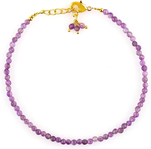 Miniatura 8 de TGH Pulsera de cuentas naturales con piedras preciosas microfacetadas, joyería para ella, cristales curativos energéticos de piedra natal, cadena