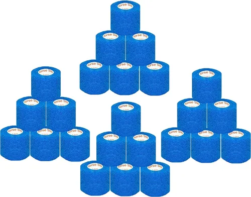 Miniatura 10 de Cinta adhesiva para veterinarios (negro) (paquete de 2) (2 pulgadas x 15 pies), autoadhesiva, adherente, cohesiva, flexible, autoadhesiva, rollo