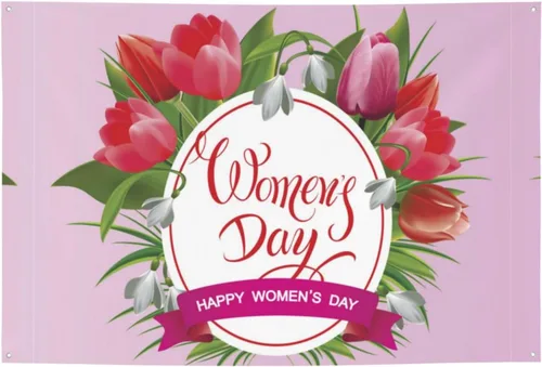 Miniatura 17 de Día de la Mujer Marzo es el Mes de la Historia de la Mujer Pancarta de 70 x 35 pulgadas Fondo de fotografía de fiesta de vacaciones