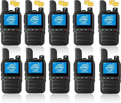 Miniatura 18 de KAYOTOM Radios bidireccionales de alcance ilimitado gratuito de por vida, comunicación global rápida PTT Pulsar para hablar y escuchar a través