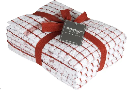 AMOUR INFINI - Juego de paños de cocina de 4 unidades - Paños de cocina altamente absorbentes, supersuaves, de algodón de rizo de 20x28 pulgadas con