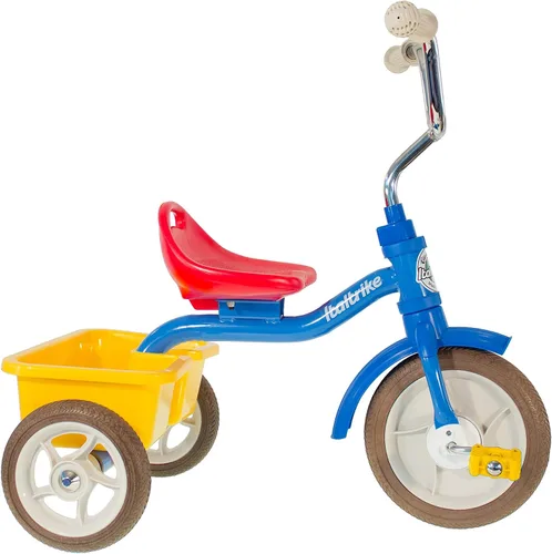 Miniatura 2 de Italtrike Triciclo Transporter Classic para exteriores con cesta para niños pequeños y niños, ingeniería superior, fuerte y duradero, asiento
