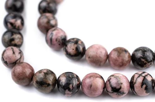 Miniatura 48 de The Bead Chest Cuentas de Jade Blanco Mate Redondas (8mm): Piedra Preciosa Orgánica Redonda Esférica de Energía con Poder de Sanación para Hacer