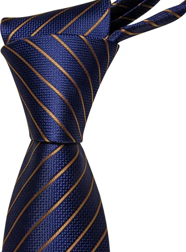 Miniatura 92 de Barry.Wang Juego de corbatas para hombre, corbata de seda a rayas, tejido a cuadros, gemelos formales, negocios, boda