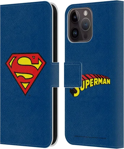 Miniatura 46 de Head Case Designs Funda de piel con licencia oficial de Superman DC Comics con logotipos negros y rojos compatible con Apple iPhone 11