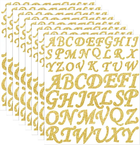 Miniatura 9 de Tenceur Adhesivos de letras de vinilo, 8 hojas, 416 unidades, color avanzado, 2 pulgadas, 3 pulgadas, gorra de graduación, impermeable