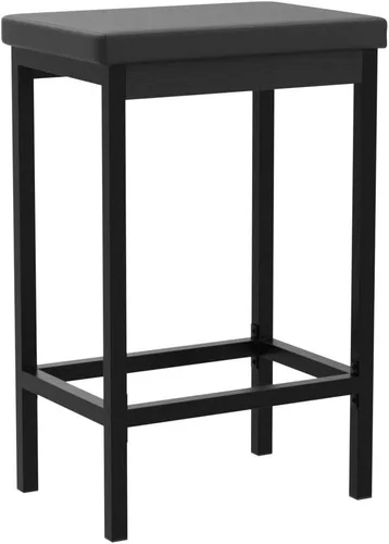 Miniatura 5 de HOOBRO Taburetes de bar, juego de 2 sillas de bar, taburetes de 24.8 pulgadas de altura, taburetes de desayuno, taburetes de cocina, tapicería de 2