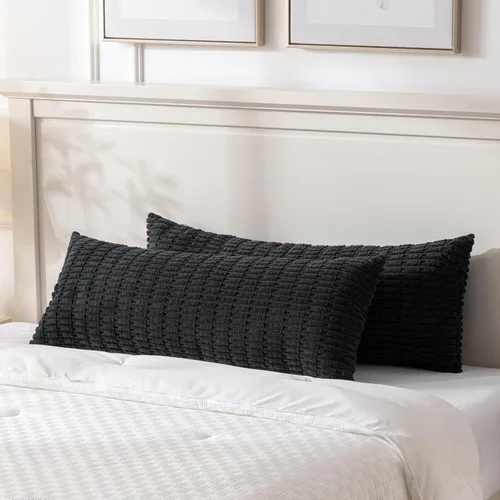 Miniatura 73 de Fancy Homi - Paquete de 2 fundas de almohada decorativas estilo bohemio de 16 x 16 pulgadas para sala de estar, sofá, cama, funda de cojín cuadrada