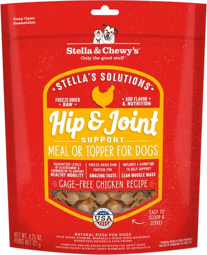 Miniatura 10 de Stella & Chewy's Alimento crudo liofilizado para perros para cadera y articulaciones, pollo sin jaulas, solución natural para dolor