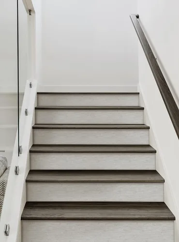 Miniatura 2 de Canvas Look - Tiras elevadoras para escaleras (6 unidades, 48 pulgadas de ancho x 7 pulgadas de alto, gris claro)