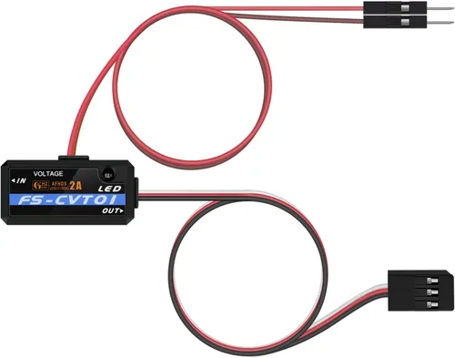 FlySky FS-CVT01 - Módulo de sensor de batería de recolección de voltaje para caja de receptor Flysky iA6B iA10 PL18 NV14 FrG4 Noble NB4 i10 i8 i6s