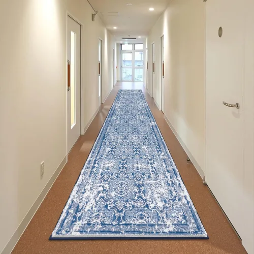 Miniatura 98 de Vaukki - Alfombra de pasillo, suave y peluda, alfombra antideslizante lavable, para lavandería, cocina, granja, baño, entrada y dormitorio