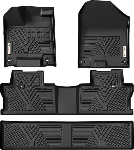YITAMOTOR Tapetes para vehículo compatibles con Honda Ridgeline Crew Cab 2017-2026, tapetes de piso de ajuste personalizado TPE para todo tipo de