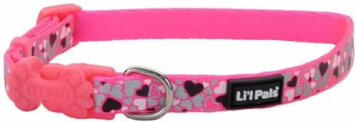 Miniatura 10 de Coastal Pet - Li'l Pals - Collar reflectante para perro, corazón rosa reflectante, 3/8 x 8 a 12 pulgadas