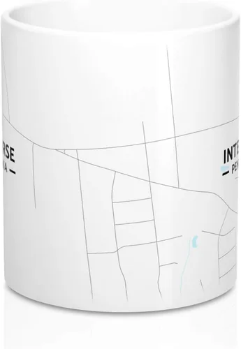 Miniatura 2 de Intercourse, Pennsylvania PA Map Mug (11 oz)
