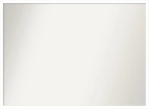 Miniatura 1100 de Amanti Art Espejo de baño blanco para sobre el fregadero, 32 x 45 pulgadas, espejo de tocador rectangular blanco esbelto, marco de madera moderno