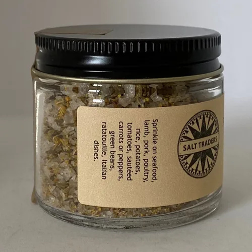 Miniatura 3 de Salt Traders Sabor a tomillo de hinojo, sal marina con infusión gourmet - 1.5 oz de peso neto.