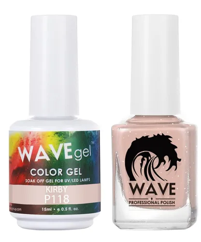 Miniatura 70 de WAVEGEL - Juego dúo de gel y esmalte de uñas a juego - Colección Simplicity - #P109 Blizzard I 0.5 onzas