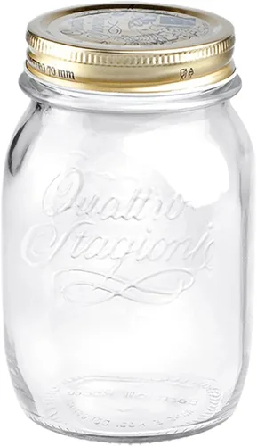 Miniatura 9 de Bormioli Rocco Quattro Stagioni Frasco Mason Transparente Hermético, 8.5 Oz. Hecho de Vidrio Duradero Apto para Alimentos, Fabricado en Italia.