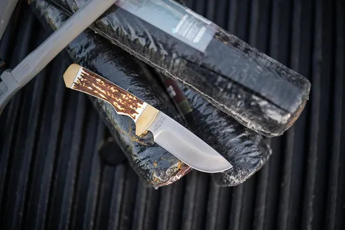 Miniatura 7 de Uncle Henry 182UH Elk Hunter Next Gen - Cuchillo de hoja fija SS de alto carbono de 8.4 pulgadas con un punto de caída de 3.8 pulgadas y mango